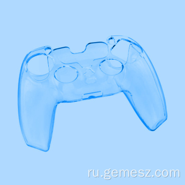 Прозрачный чехол с цветным кристаллом для PS5
